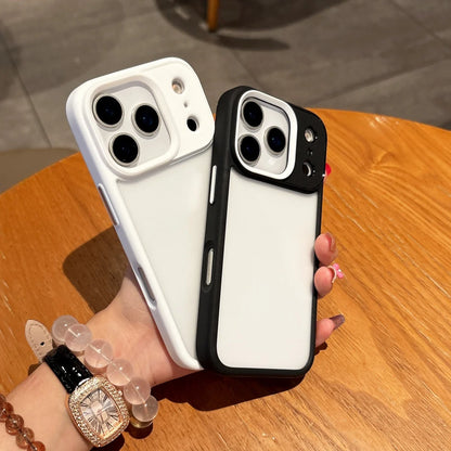 Luxury Matte Clear Armor Shockproof Case For iPhone 17 Air 16 15 14 13 12 Mini 11 Pro Max 7 8 Plus Frosted Bumper Hard PC Cover