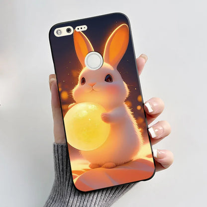 Case For Google Pixel 1 Soft Silicone Black Case For Google Pixel 1XL Elegant Style New Design Pattern Koi Dragon King Casing