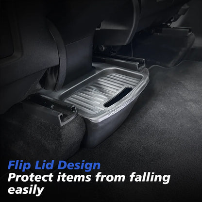 Rear Seat Storage Box for Tesla New Model Y 2025-2020 Launch Juniper Organizer Bins Backseat Trash Can Garbage Bag Tray
