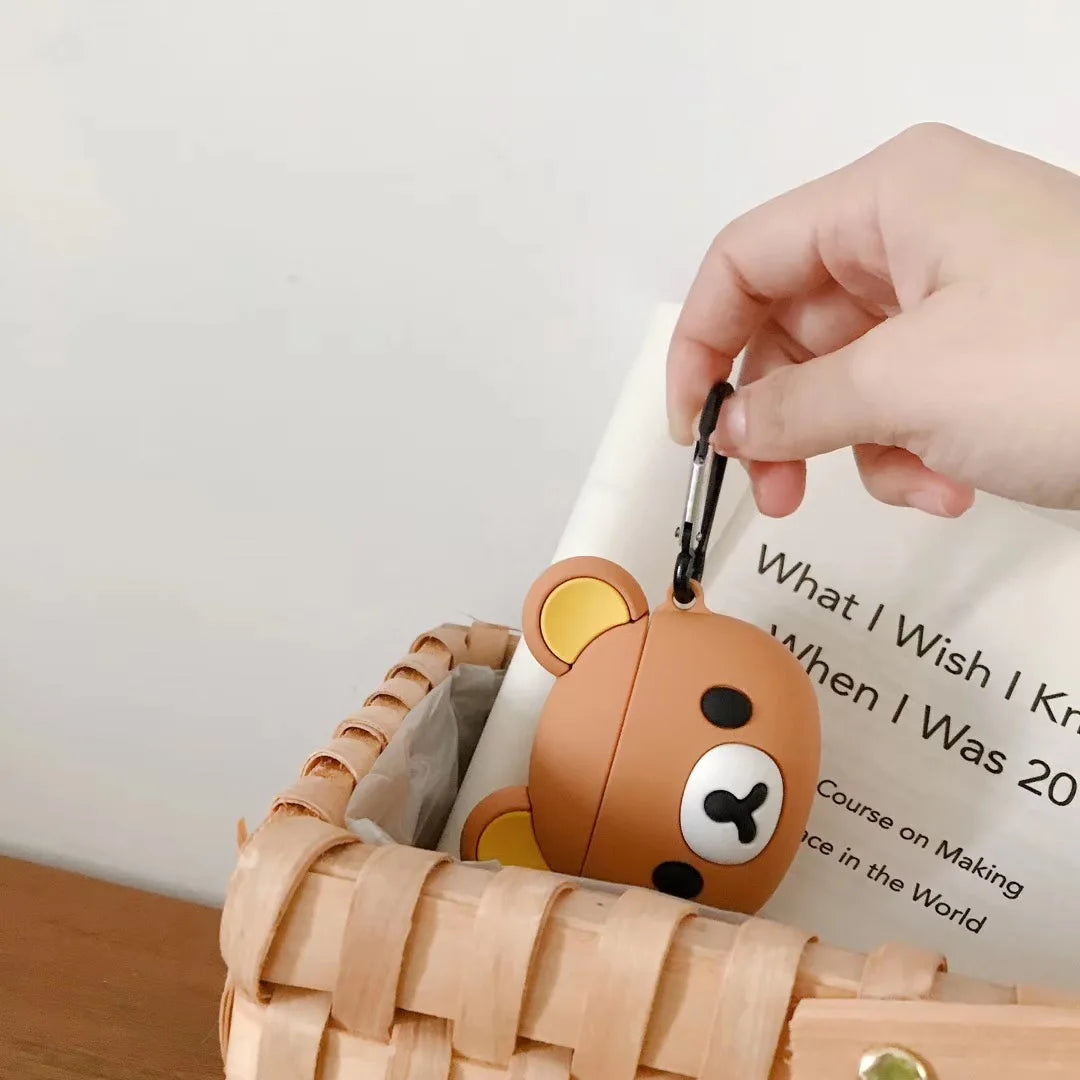 Rilakkuma For Airpods 1 2 3 4 Pro Pro 2 Silicone Earphone Case Accessories Cover