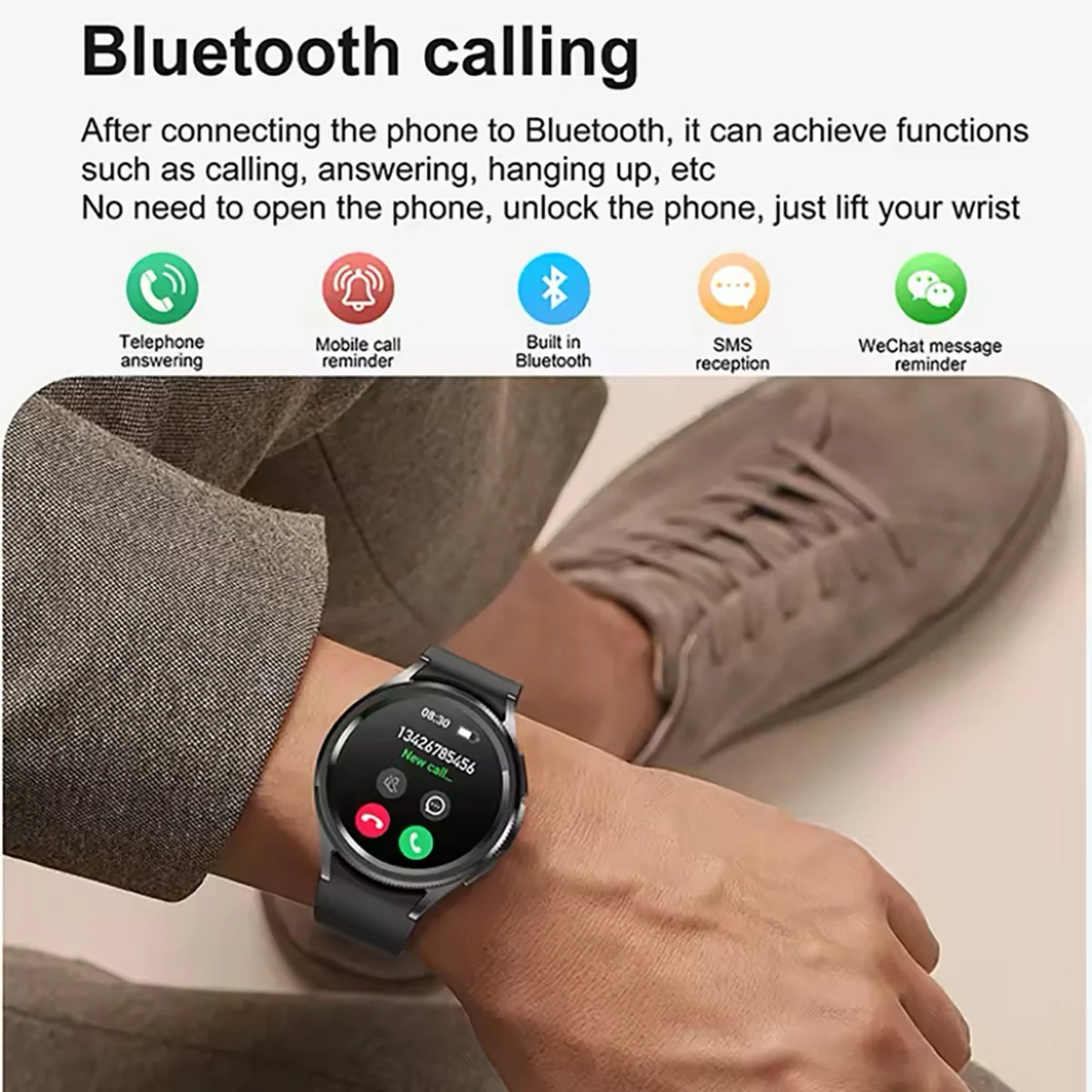 For android And iOS Watch 6 Classic Smart Watch Women Men Sports Fitness Health Waterproof Bluetooth Call Smartwatch 2025 New