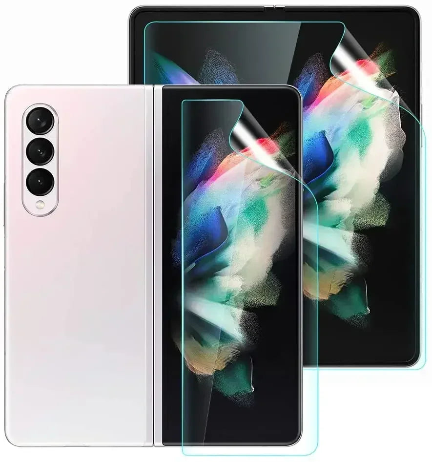 Hydrogel Film For Samsung Galaxy Z Fold 7 6 5 4 3 Front Back Screen Protector Tempered Glass Camera Lens Film for ZFold6 ZFold7
