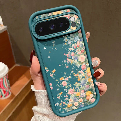 Romantic Flowers TPU Case For Google Pixel 9A 8A 10 8 Pro 10 9 Pro XL 7A Candy Color Silicone Phone Cover For Pixel 7 8 9 Pro