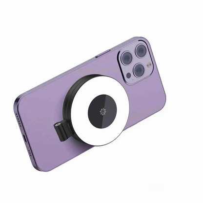 Magnetic Selfie Ring Light Smartphone Magnetic Fill Light Mini Pocket Selfie Light for iPhone XIAOMI HUAWEI SAMSUNG 2500K-9000K