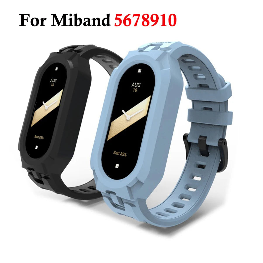 Silicone Strap for Xiaomi Mi Band 5 6 7 9 8 10 Strap NFC Sport Rubber Bracelet Pulseira Correas For Xiaomi Smart Band 10 9 8 7 6