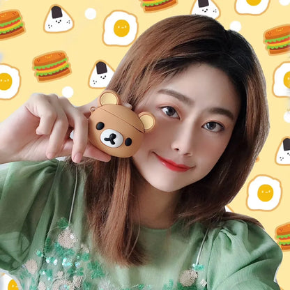 Rilakkuma For Airpods 1 2 3 4 Pro Pro 2 Silicone Earphone Case Accessories Cover