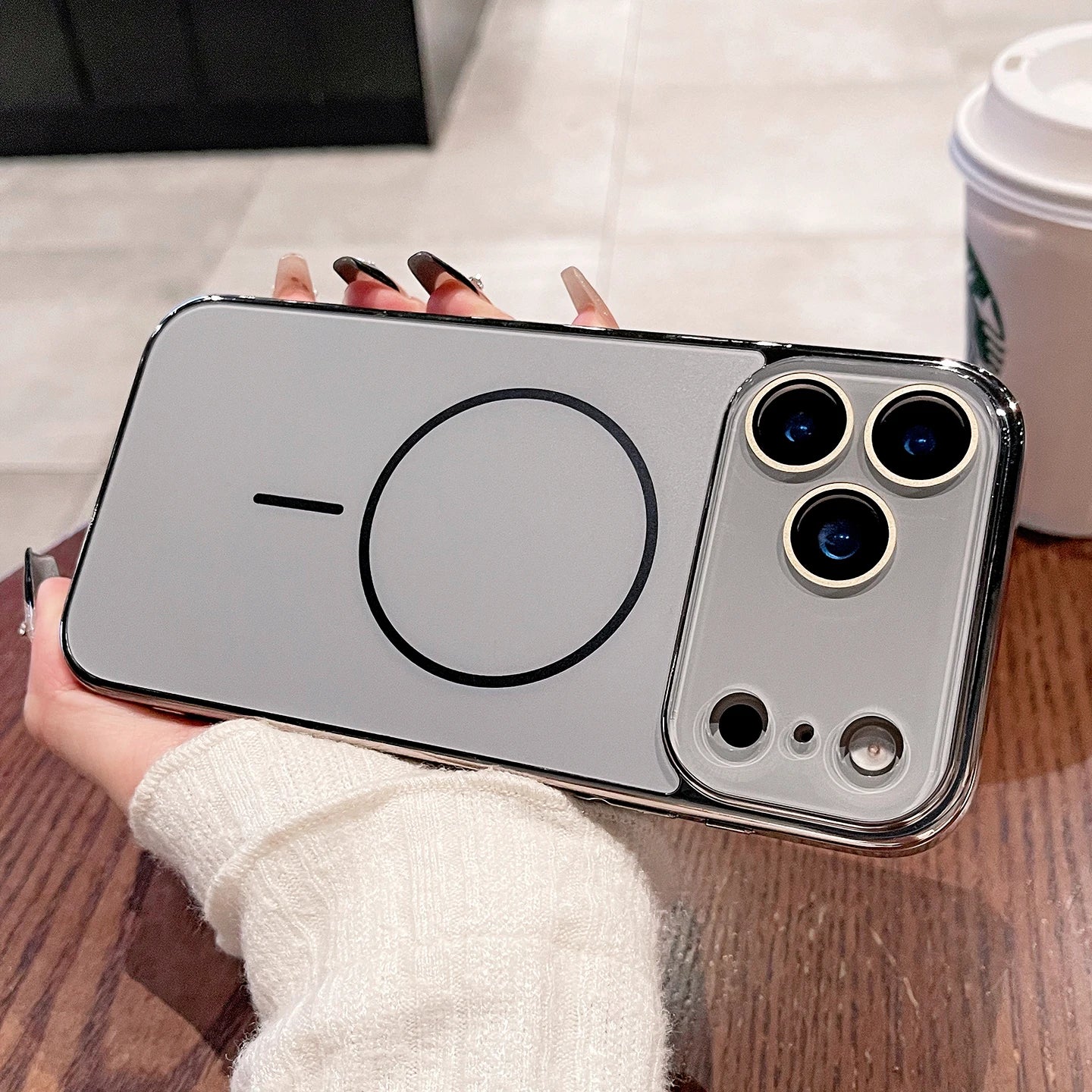Luxury Plating Bumper Hard Case For iPhone 17 Air 16 15 14 13 12 11 Pro Max For Magsafe Magnectic Glass Camera Protection Cover