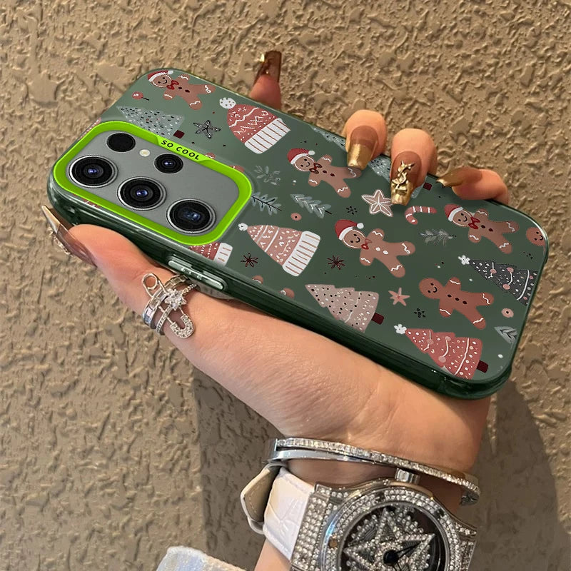 Christmas Tree Santa Claus Case for Samsung Galaxy S25 S24 S23 S22 Ultra S21 Plus S20 FE A73 A72 A71 A56 A55 A54 A53 A52 Cover