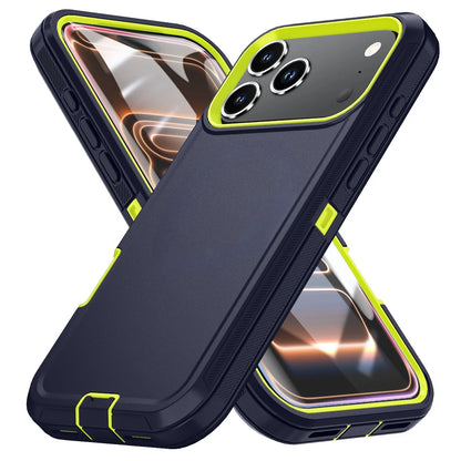 Shockproof Armor Defender Phone Case For iPhone 17 16 Pro Max 13 12 Mini 15 14 Plus 16E 17 Air Hard PC+TPU Stand Protector Cover