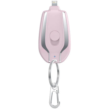 Portable 1500mAh Type C Emergency Charger New Design Keychain Mini Power Bank with 10W Output for Mobile Phones Small Convenient