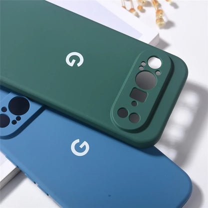 Original Case For Google Pixel 9 Pro XL Cases Liquid Silicone TPU Back Cover For Pixel 9 9Pro 9ProXL Shockproof Protective Coque