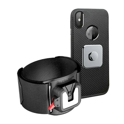360 Rotatable Wristband Cell Phone Wrist Holder Biking Detachable Armband Cellphone Bracket For Iphone 15 Pro Max Accessories - covers4phones