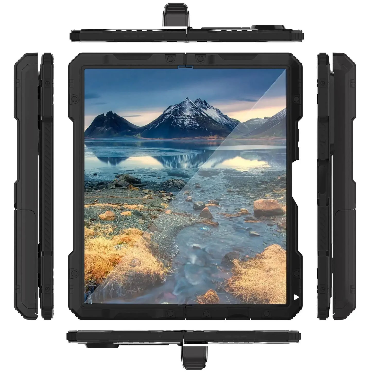 Aluminum Metal Armor Phone Case Z Fold 7 4 Shockproof Rugged Cover Full Protector For Samsung Galaxy Z Fold 6 5 Heavy Duty Shell