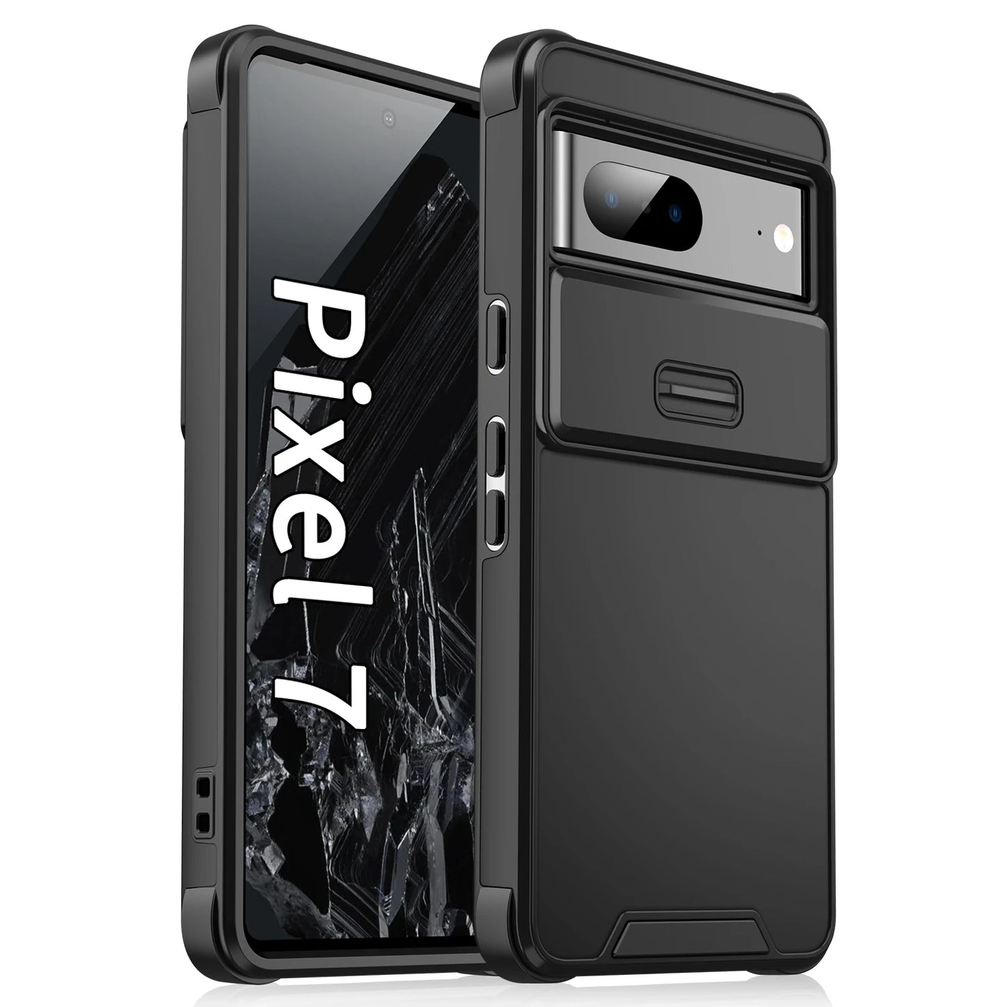 Slide Camera Case For Google Pixel 9 8 7 Pro 8A  6A  Lens Protection Wireless Charge Shockproof Cover For Pixel 8 A 9Pro XL 8pro
