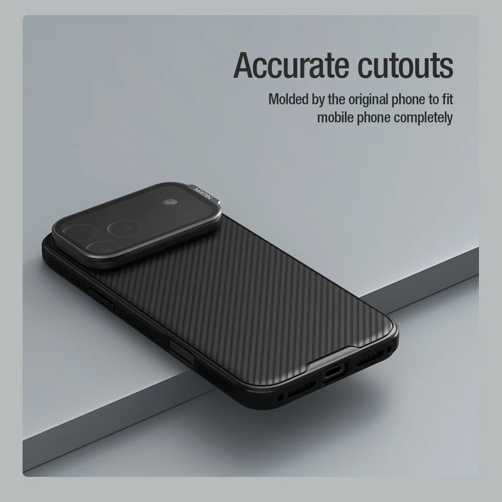 NILLKIN for iPhone 17 Pro Max / 17 Pro case Magnetic CamShield Prop Adapt Magsafe Camera Cover Transparent Protection Back cover