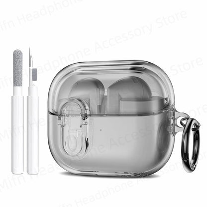 2025 Cover for Buds Pro 3 Funda Buzz3 Pro Galaxy Samsung 3D Transparent Shell Simple Secure Lock Case for Galaxy Buds 3 Pro Capa