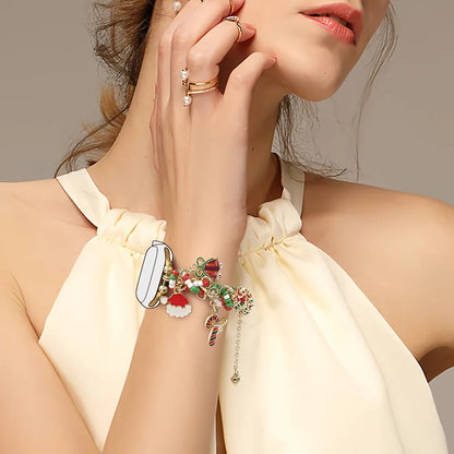 Women's Christmas Fashion Strap Decoration for Apple watch bands 11 10 9 8 7 SE 40mm 42mm 44mm 46mm 45mm Adjustable Rope Buckle