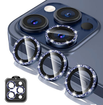 2-3Pcs Metal Tempered Glass Camera Lens Protector Cover For IPhone 15 16Pro Max 15 16 Plus Protection Phone Accessories