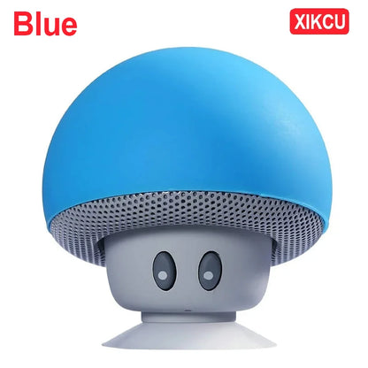 XIKCU Mini Mushroom Bluetooth Speaker Creative Mini Suction Cup Portable Smart Speaker for Phones Cross-border Cartoon Gift