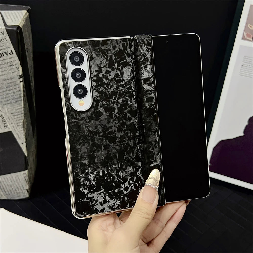 Artistic Marble Case For Samsung Galaxy Z Fold 7 Case For Samsung Galaxy Z Fold 3 4 5 6 Shockproof For Magsafe Hard Phone Cover