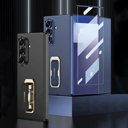 Ultra-thin Ring Holder Wrist Strap Case For Samsung Galaxy Z Trifold Outer Screen Glass Plastic Cover For Galaxy Z Trifold Case