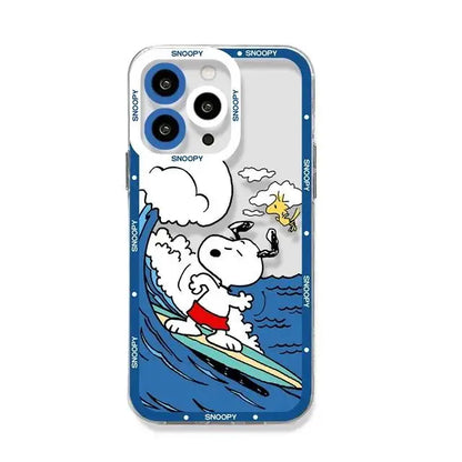 Disney Snoopy Case For iPhone 16 15 14 Plus 13 12 11 Pro Max Mini X XS XR cover Cartoon Cute
