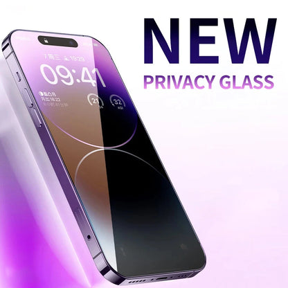 3-1 Pcs Anti Blue Light Privacy Tempered Glass for iPhone 16 15 Pro Max 14 Plus 13 12 Mini 11 Eye Protection Screen Protector