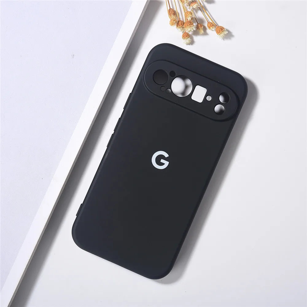 Original Case For Google Pixel 9 Pro XL Cases Liquid Silicone TPU Back Cover For Pixel 9 9Pro 9ProXL Shockproof Protective Coque