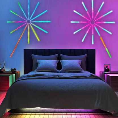 5V USB RGBlC Firework Strip Lights LED Bluetooth APP Control Smart Lamp Sync Music Bedroom Decor Dream Light LED Strip Light
