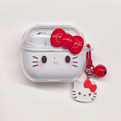 Case For Samsung Galaxy Buds 3 Pro Cute 3D Cartoon Shell Wireless Headphone Cover for Samsung Buds3 Protective Cover With Hook
