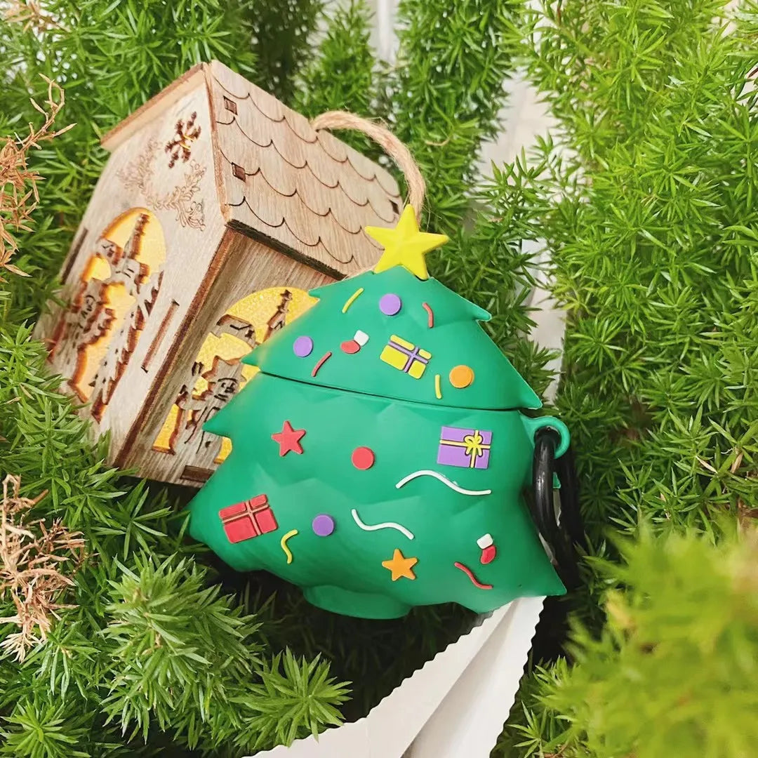 Christmas tree Case For AirPods Pro3 Cartoon silicone soft shell For AirPods 4 Pro2 Cover Earphone Accessories