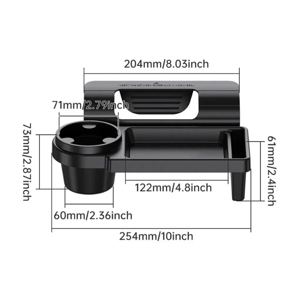 Multifunctional Car Organizer Box Side Door Window Storage Pocket Hanging Storage Rack with Cup HolderAuto Interior Accessories