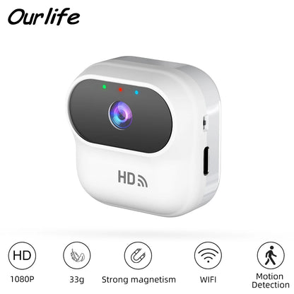 Ourlife A8 Mini Camera HD WiFi Smart Home Security Camera Monitor Camcorders Video Surveillance Camera With Motion Tracking