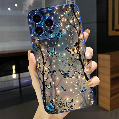 Case for iPhone 17 Glow In The Dark Butterfly Design Phone Case for iPhone 15 14 13 12 11 Pro Max 17 16 15 Pro 16E Cover