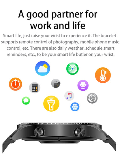 New Men Women Smart Watch HD Full Touch Screen Bluetooth Call Message Reminder Multi-Sport Christmas Surprise for ios Phone