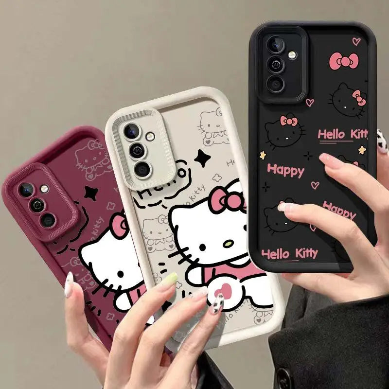 Sanrio Hello Kitty Cute Case for Samsung Galaxy A54 5G A55 A34 A35 A14 A15 A16 A25 A23 A24 A26 A71 A52 A36 A73 A32 Lovely Cover