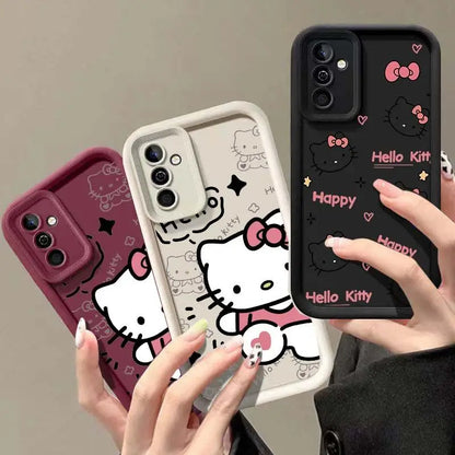 Sanrio Hello Kitty Cute Case for Samsung Galaxy A54 5G A55 A34 A35 A14 A15 A16 A25 A23 A24 A26 A71 A52 A36 A73 A32 Lovely Cover