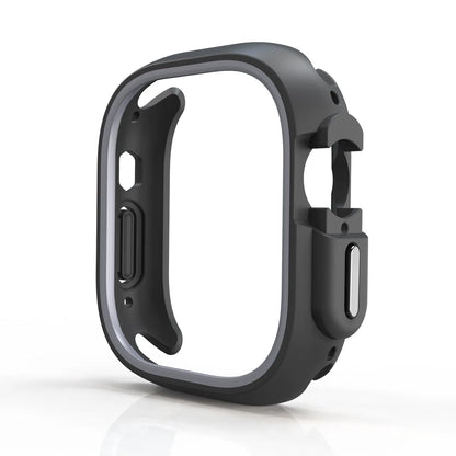 TPU Case+Silicone Strap for Apple Watch Band Ultra 49mm Sport Band for Iwatch Series10 9 8 7 6 SE 5 4 46mm 45mm 44mm 41 40 42mm