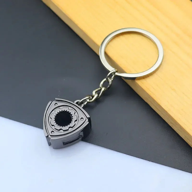 Creative Mini Auto Parts Car Wheel Keychain Auto Enthusiast Metal Keyring Accessories Key Ring Chain for Men Woman Lover Gift