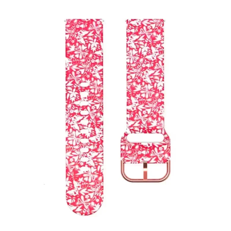 18mm 20MM 22mm band For Redmi Watch 5 lite/ Xiaomi Mi Watch 5 Active Wristband Printed Silicone Bracelet Sport strap Accessories