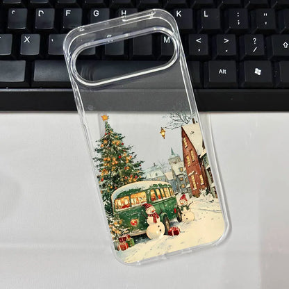 Winter Snow Landscape Phone Case For Google Pixel 10 10Pro 10 Pro XL 8 9 Pro 6 7 8 8A 5G Christmas Street Scenery Soft TPU Cover