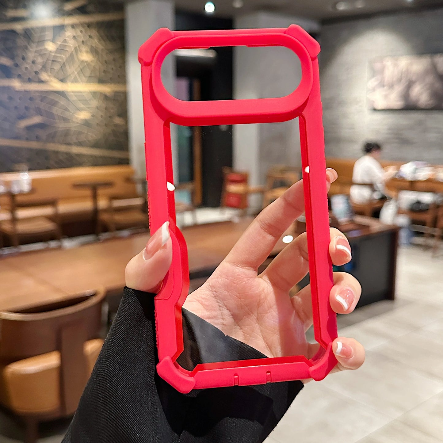 Luxury Dual Layer Shockproof Clear Case for iPhone 17 Air 16 15 14 13 12 11 Pro Max Plus Hard Heavy Armor Transparent Phone Capa