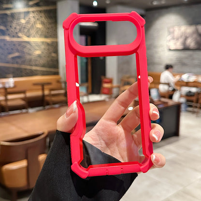 Luxury Dual Layer Shockproof Clear Case for iPhone 17 Air 16 15 14 13 12 11 Pro Max Plus Hard Heavy Armor Transparent Phone Capa