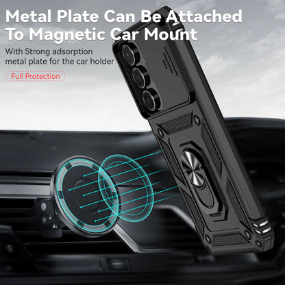 Armor Case For Samsung Galaxy S25 FE S25Edge A17 A07 A56 A26 A36 A16 A06 S25FE Coque Ring Holder Shockproof Lens Protect Cover