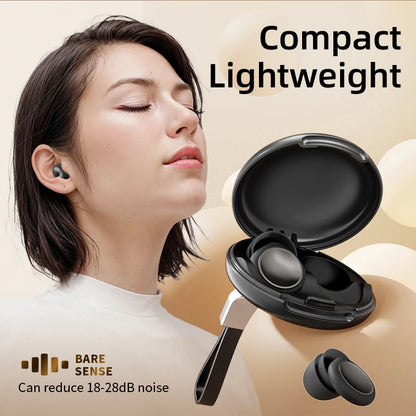 PARAMITA silent sleep noise reduction earplugs soft silicone earmuffs anti-noise travel reusable swimming waterproof earplugs