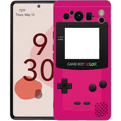 Phone Case For Google Pixel 8 7 6 Pro 8A 7A 6A TPU Shell Soft Silicone Shockproof Black Cover Gameboy Boy Game