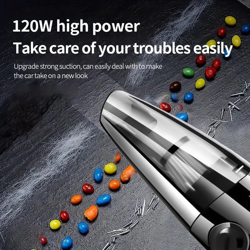 Portable wireless vacuum cleaner, multi-function car and home dual-use, rechargeable and long-lasting battery life, strong sucti