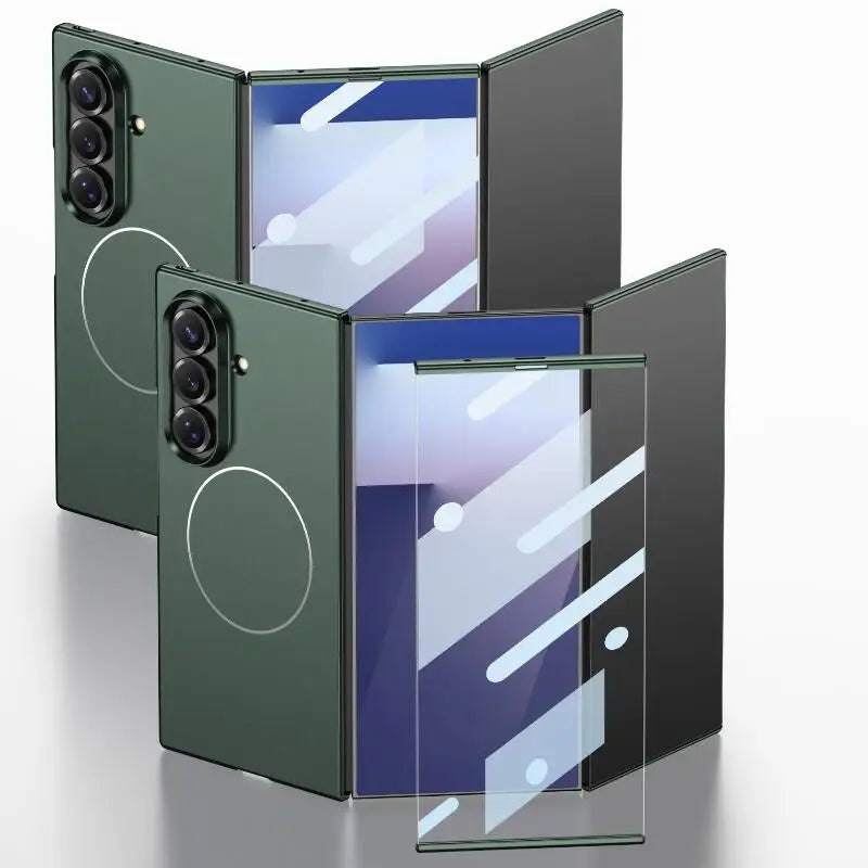 Magnetic Cover For Samsung Galaxy Z TriFold Case Hard Ultra-thin Full Edge Glass Screen Protector
