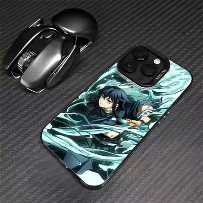 Matte Demon Slayers Anime Phone Case For IPhone 17 17 Air 17Pro 17 Pro Max 16 15 14 13 12 11 Plus 16E Cover Capa Anti-Knock