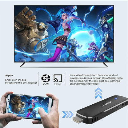 Mortal Q8 Android14 TV stick WIFI6 Voice Control TV stick  8K video Allwinner H313 Netflix YouTube Tv box Free Live TV Streaming